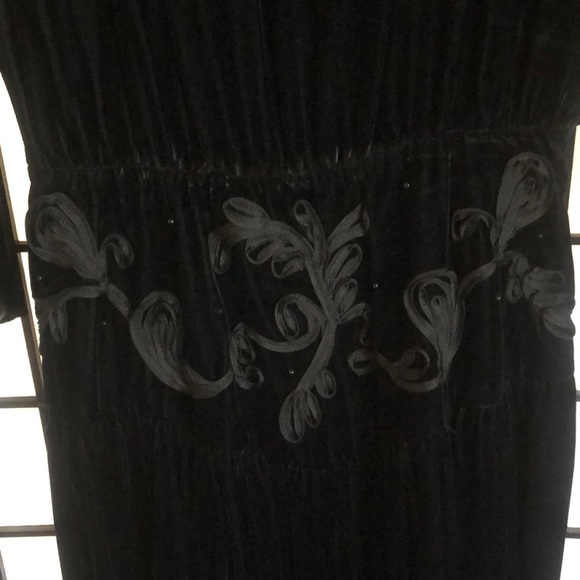 Donna Morgan Vintage 1980/90’s black velvet dress - Picture 2 of 5
